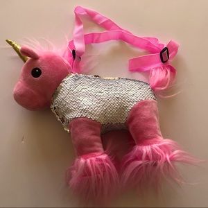 Sequin Pink Unicorn Bag